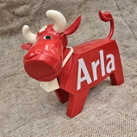 ko-arla-roed-hvid-plastik-spareboesse-plastikko-vintage-sparegris